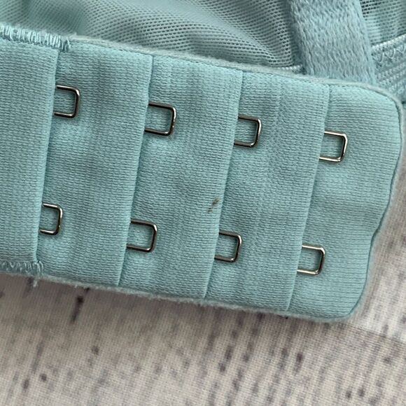 Victoria's Secret 36C Dream Angel Push-up Padded Bra Light Blue Lace Sexy - Picture 9 of 14